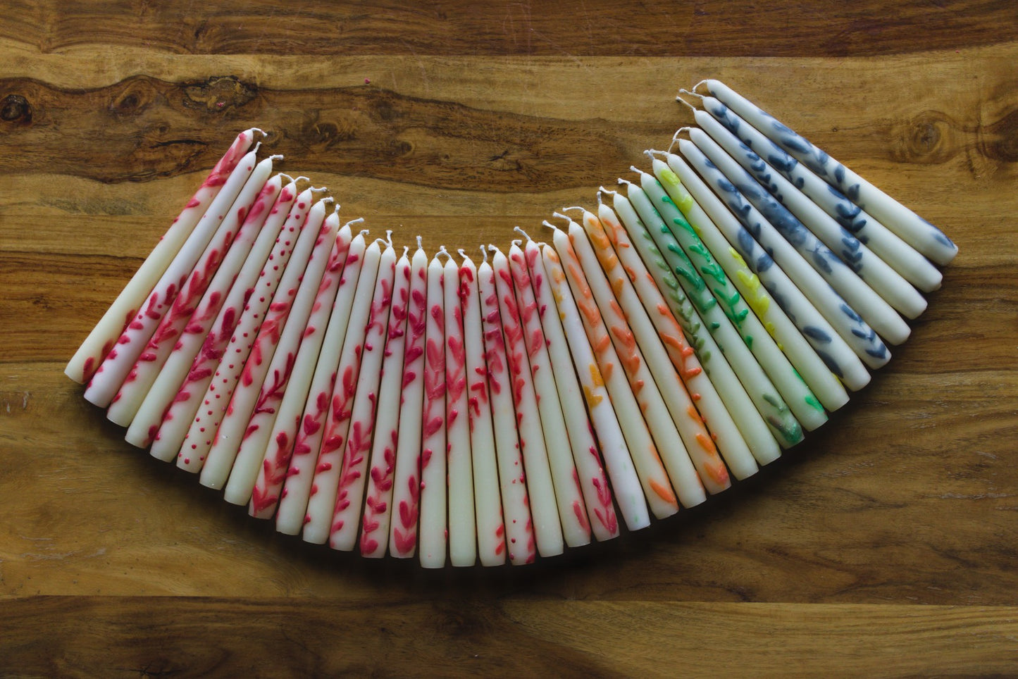 Floral Taper Candles