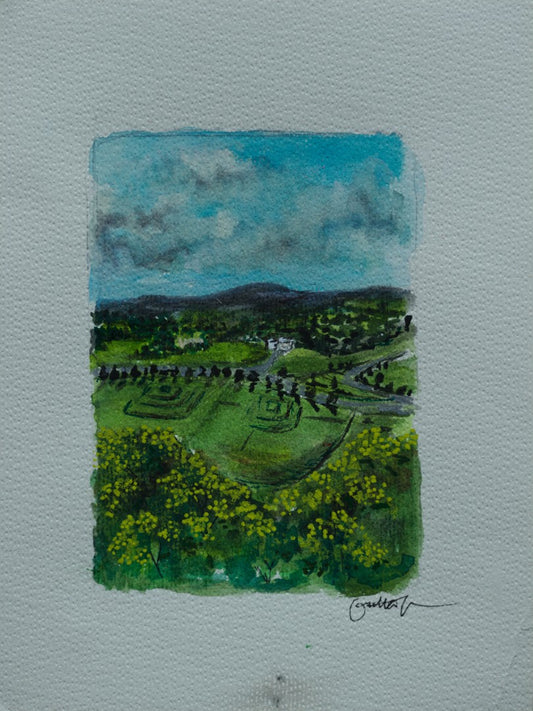 An overlook of Stirling from the Castle Gardens - Original